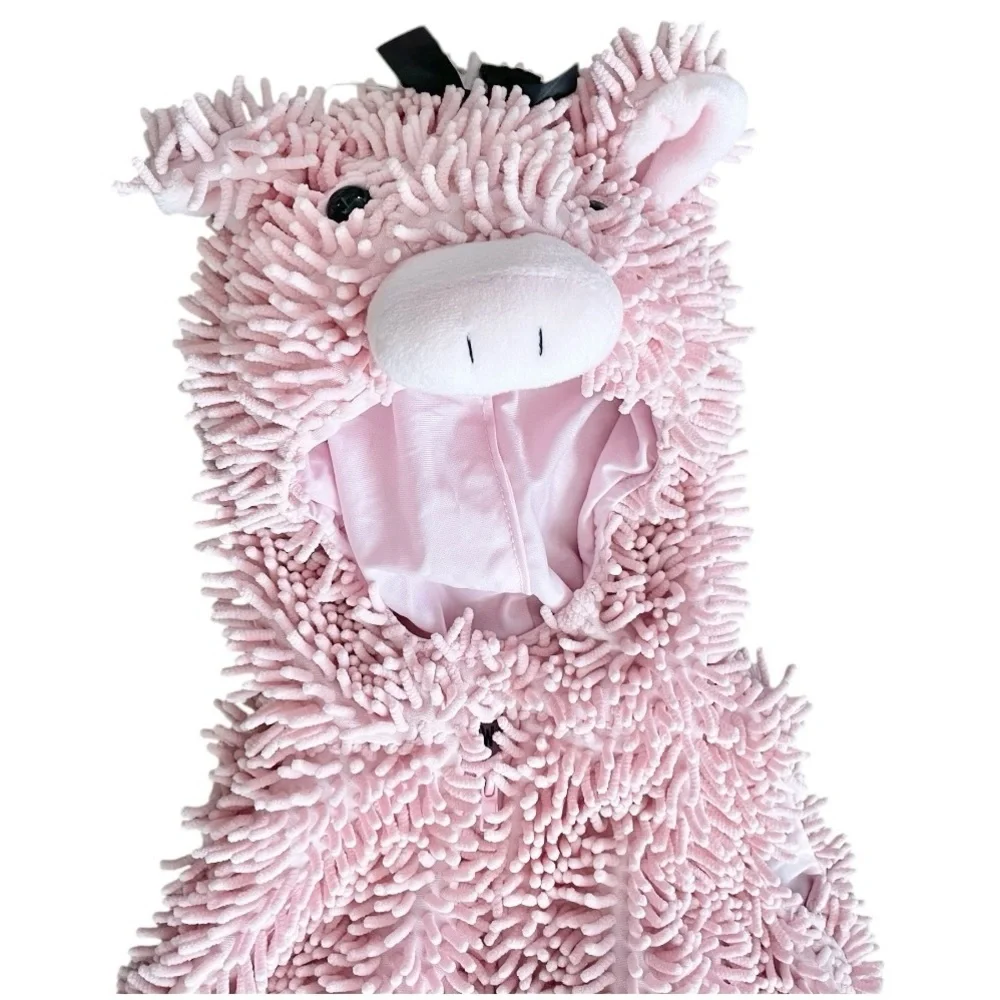 Chenille Soft Squiggly Pig Piglet Costume 24 Month Toddler Baby Bubble Pink Cozy